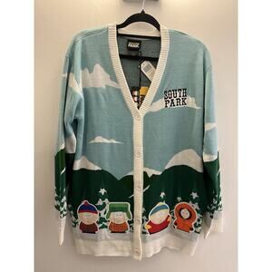 Hot Topic Mens Cardigan South Park Christmas Sweater Size Small
